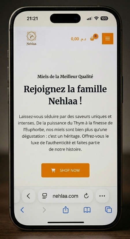 Nehlaa website homepage — nehlaa.com