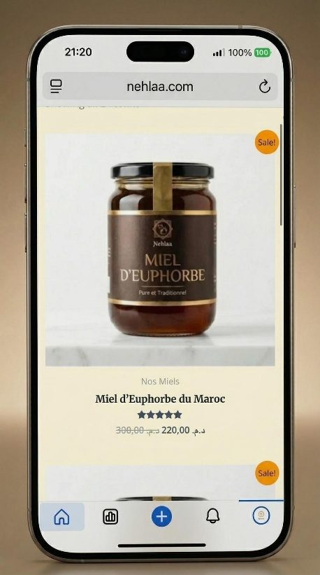 Nehlaa product page for euphorbia honey